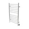 Amba Products 43" Stainless Steel Large Hardwired Straight Polished 12 Bar Towel Warmer
